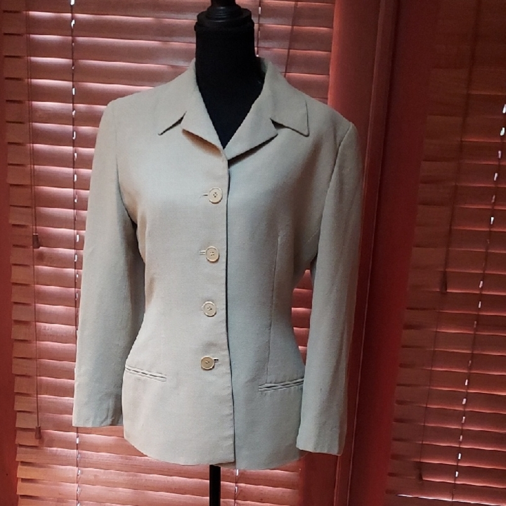 Calvin Klein Collection Designer Suit Jacket Size 6 Vintage
